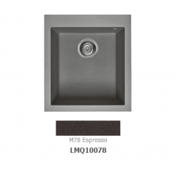 Zlewozmywak Elleci QUADRA 100 Metaltek M78 espresso LMQ10078